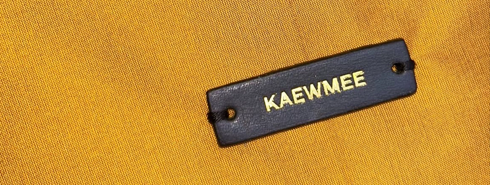 Golden Mustard Knot Bag in Taffeta — KAEWMEE product hero